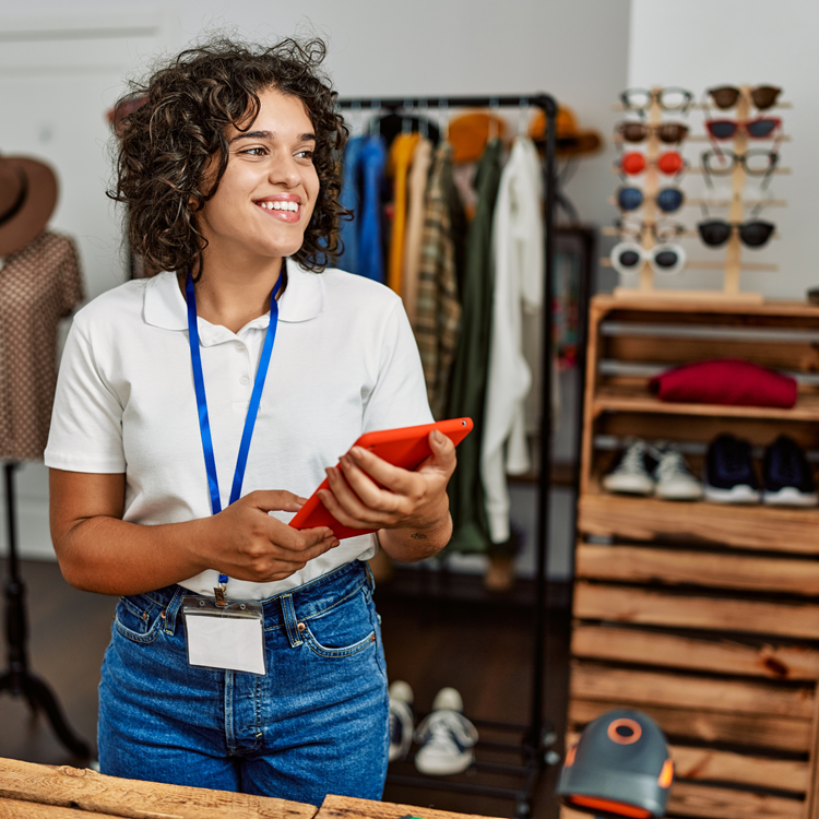 Young Woman Retail Worker