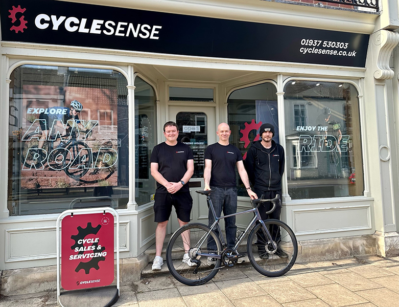 CycleSense Rebrand Shop Exterior