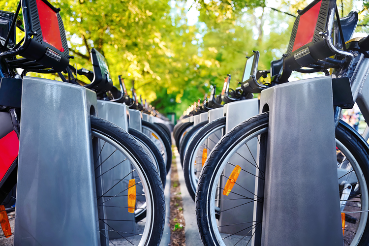 eBikes Parked